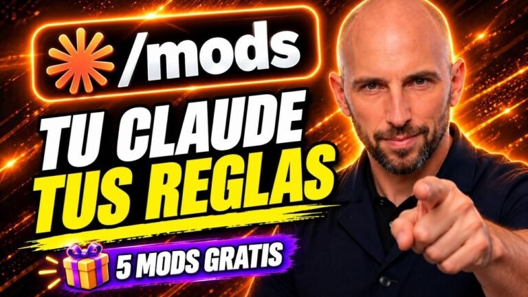 Ver el vídeo: Mods de Claude Code: qué son, cómo se usan y 5 gratis para ti