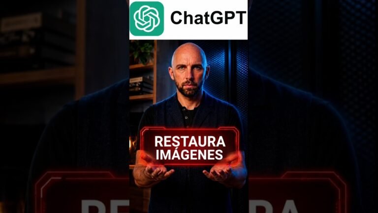 Ver el vídeo: Restaura fotos antiguas de familia con ChatGPT en 30 segundos