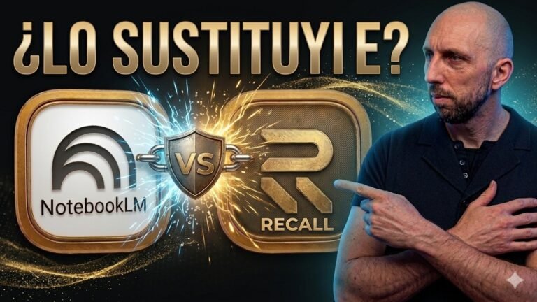 Ver el vídeo: NotebookLM sigue ganando, pero Recall 2.0 aporta algo único